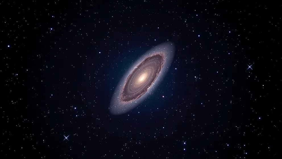 Andromedagalaxen på stjärnhimlen