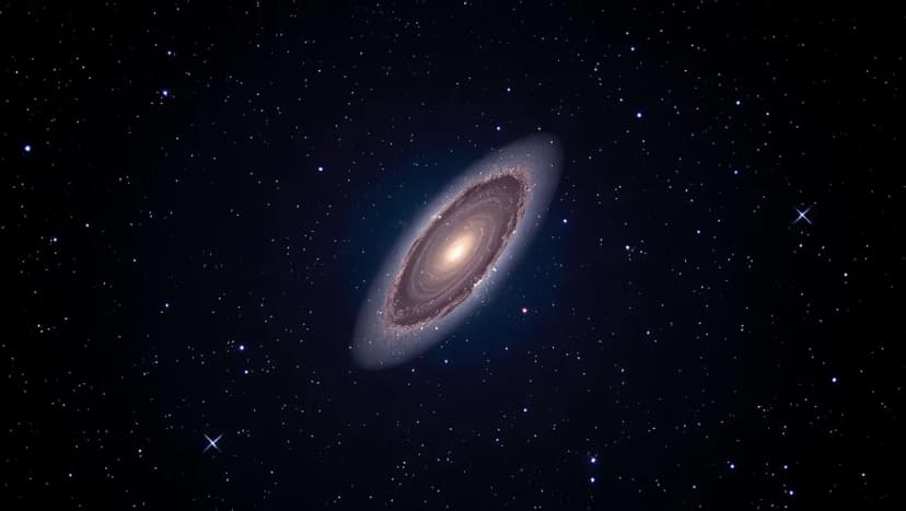 Andromedagalaxen på stjärnhimlen