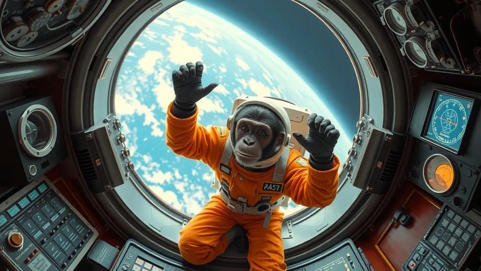 Vilka djur har flugit till rymden