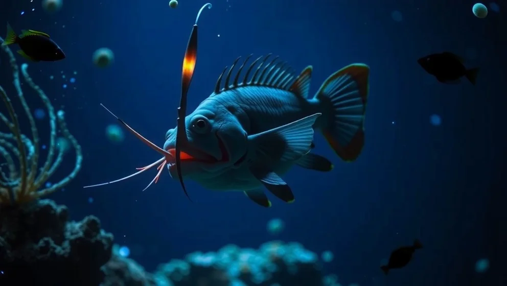 Fisk med lampa världens märkligaste djur
