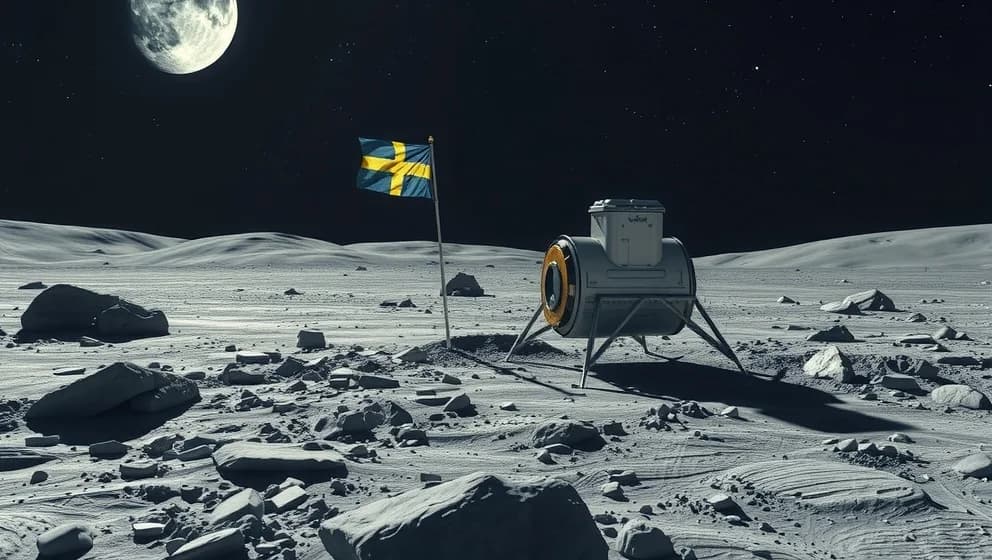 Första svensken på månen är här