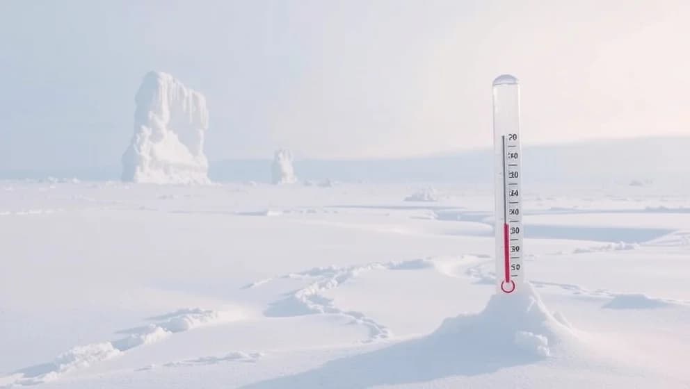Hur kallt är det på nordpolen