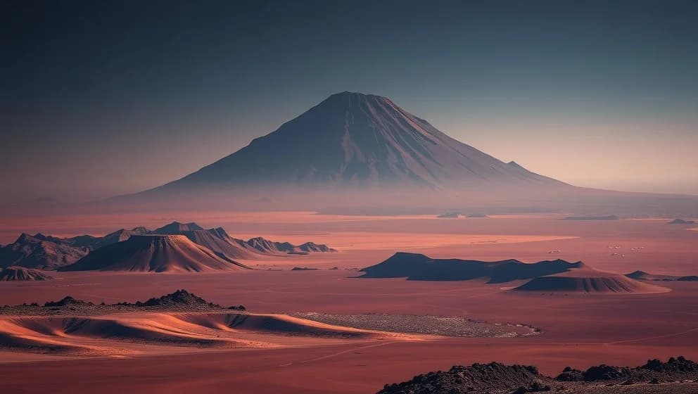 Mars högsta berg Olympus Mons