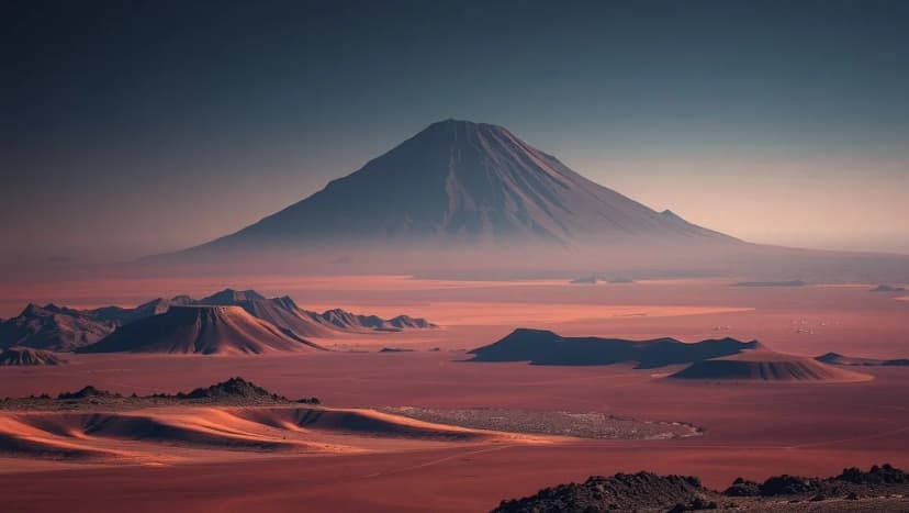 Mars högsta berg Olympus Mons