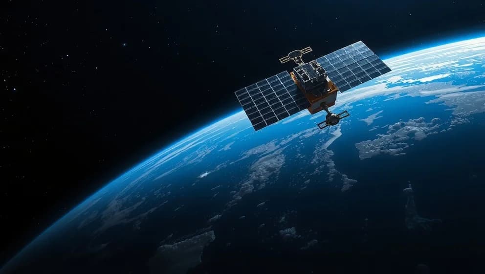 Namn på satelliter i rymden som kretsar omkring jorden