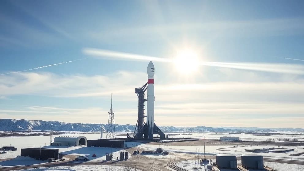 Raketbas i Kiruna växa mot himlen