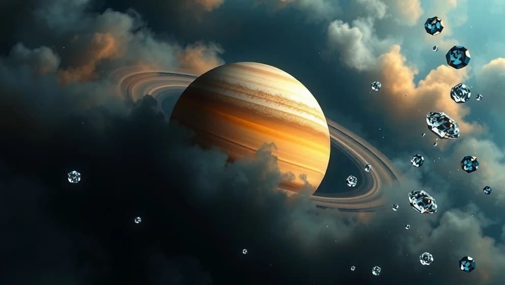 Regnar det diamanter på Saturnus