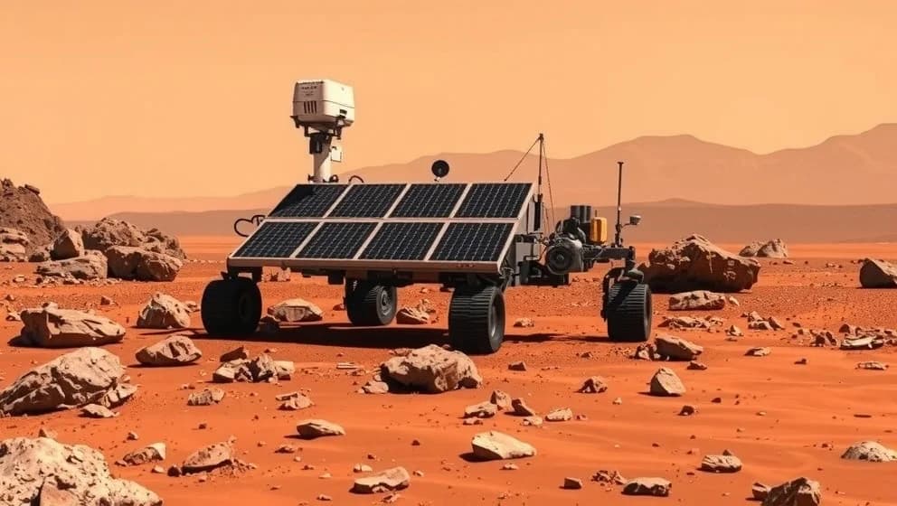 Robotar på Mars utforskar den röda planeten
