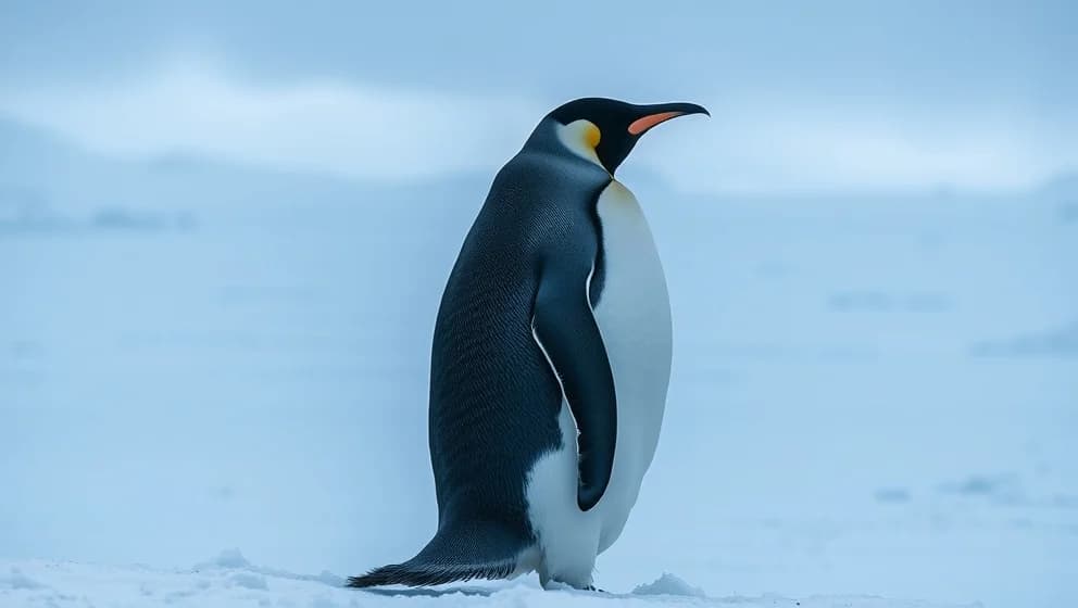 Världens största pingvin finns där