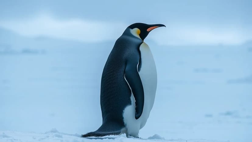 Världens största pingvin finns där